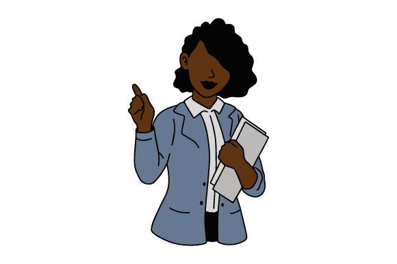 A Closer Look at the African-American Teacher Female Embroidery Design