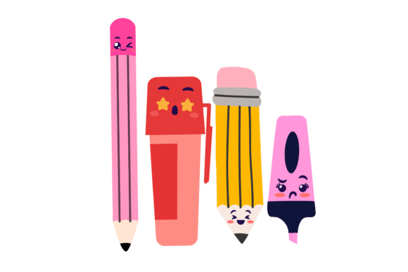 A Kawaii School Student Design Review for Embroiderers