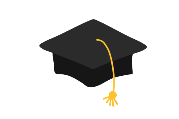 A School Graduation Hat Design for Your Real Embroidery Projects