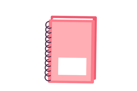 Evaluating the School Pink Book Note Icon for Embroidery Projects