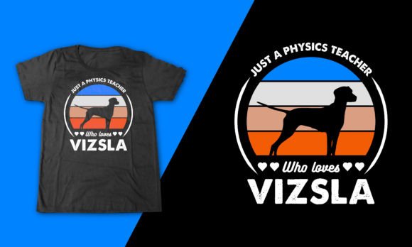 Evaluating the Vizsla Dog Physics Teacher Embroidery Design